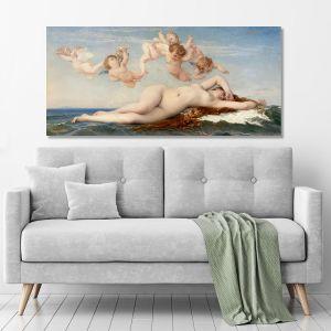 Πίνακας σε καμβά The birth of Venus, Cabanel A., πανοραμικός