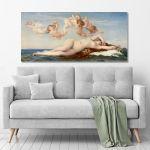 Πίνακας σε καμβά The birth of Venus, Cabanel A., πανοραμικός