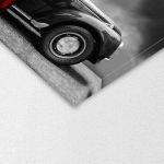 Canvas print Red lady vintage