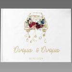 Βιβλίο ευχών, Watercolor car and flowers