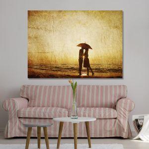 Canvas print Sunset kiss