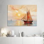 Πίνακας σε καμβά Fisherman's boat