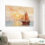 Canvas print Fisherman's boat