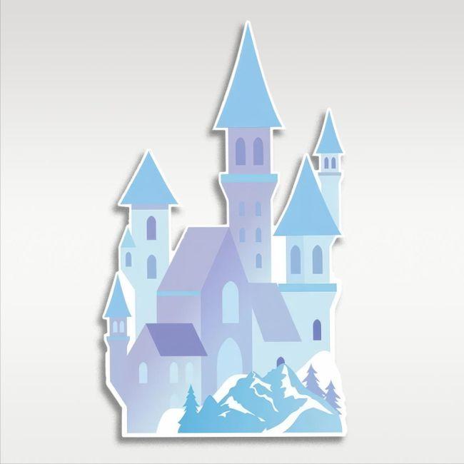 Wooden figure frozen castle