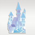 Wooden figure frozen castle