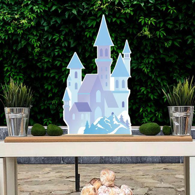 Wooden figure frozen castle