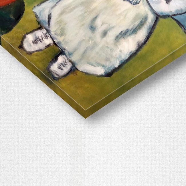 Child with dove reart (original Picasso) canvas print