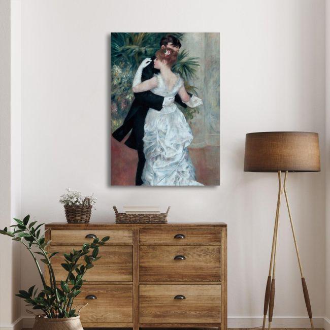 Canvas print Dancing in city, Renoir