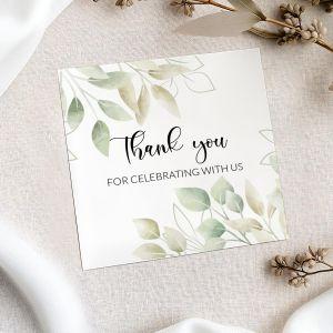 Thank you cards square, personalized