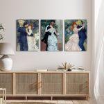 Canvas print Roots gray,3 panels