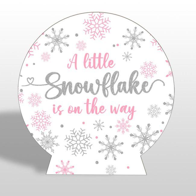 Ξύλινη πινακίδα, Little snowflake on the way 