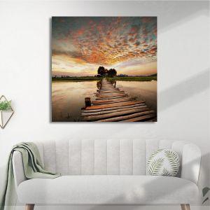 Canvas print Path to sunset
