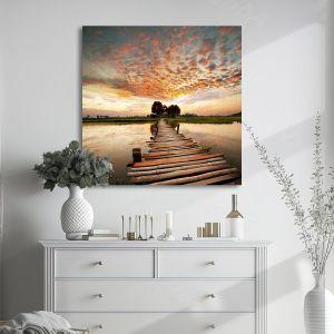 Canvas print Path to sunset 2
