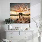 Canvas print Path to sunset