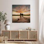 Canvas print Path to sunset
