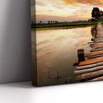 Canvas print Path to sunset