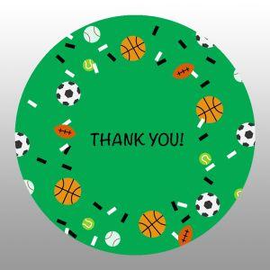 Sticker label party, sport balls 2