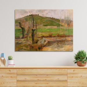 Canvas print Landscape near Pont-Aven, Gauguin P.