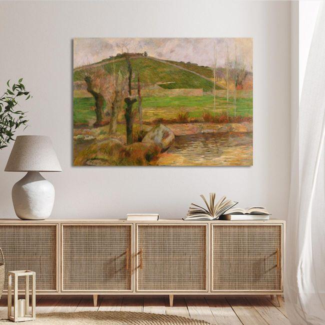 Canvas print Landscape near Pont-Aven, Gauguin P.