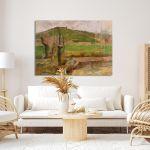 Canvas print Landscape near Pont-Aven, Gauguin P.