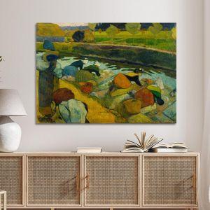 Canvas print Washing women, Gauguin P.