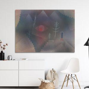 Canvas print Glance of a landscape, Klee P.