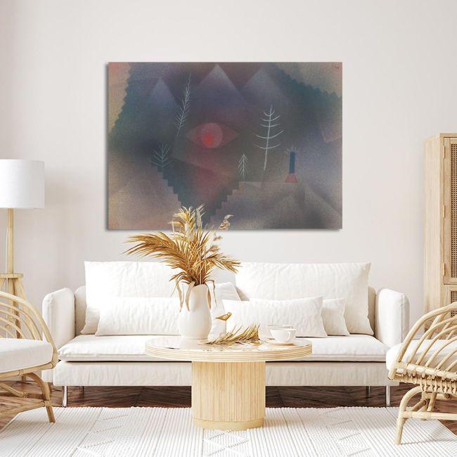 Canvas print Glance of a landscape, Klee P.