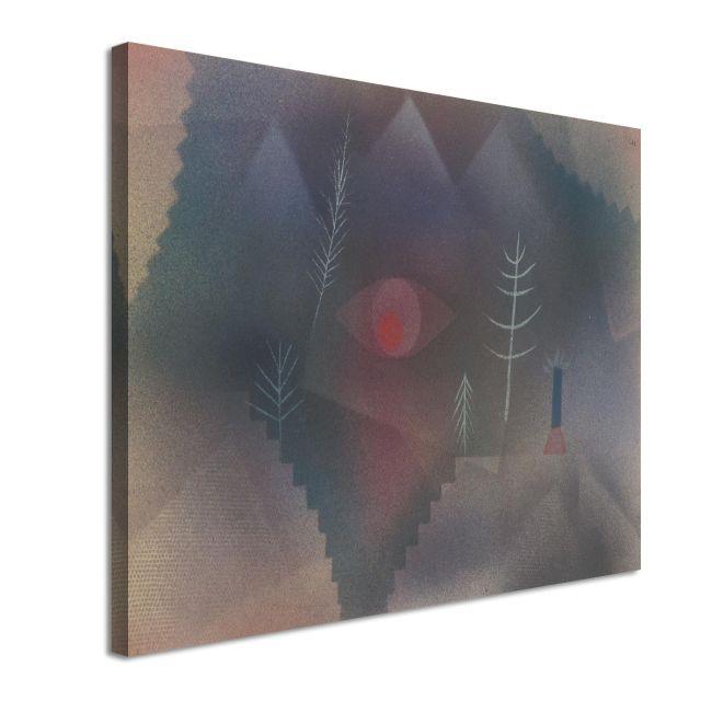 Canvas print Glance of a landscape, Klee P.