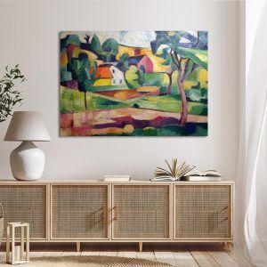 Canvas print Lower Rhine village Helmuth Macke Framed canvas View 1 2