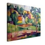 Canvas print Lower Rhine village, Helmuth Macke
