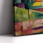 Canvas print Lower Rhine village, Helmuth Macke