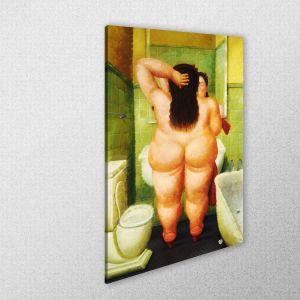 Canvas print The bathroom reart (original by F. Botero) View 1 2