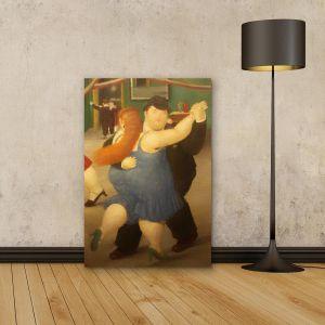 Canvas print Dancers reart (original by F. Botero)
