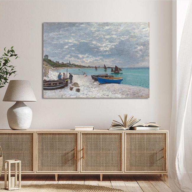 Πίνακας ζωγραφικής Beach in Sainte Adresse, Monet C.
