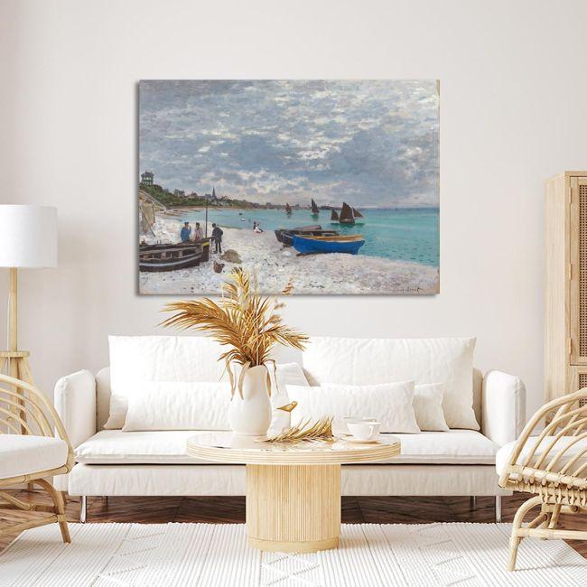 Πίνακας ζωγραφικής Beach in Sainte Adresse, Monet C.