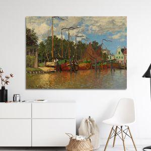 Πίνακας ζωγραφικής Boats at Zaandam, Monet C.