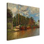 Πίνακας ζωγραφικής Boats at Zaandam, Monet C.