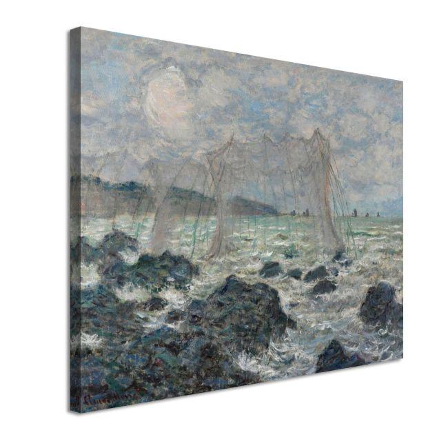 Πίνακας ζωγραφικής Fishing nets at Pourville, Monet C.