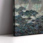 Canvas print Fishing nets at Pourville, Monet C.