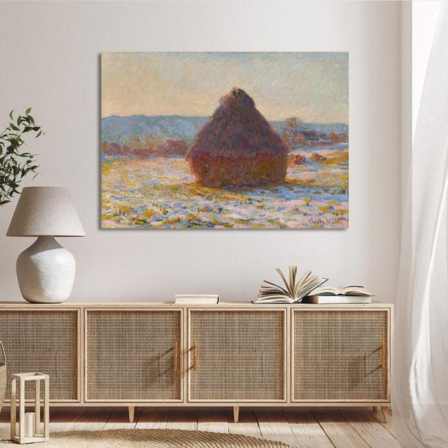 Πίνακας ζωγραφικής Grainstack in the sunlight, Monet C.
