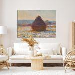 Πίνακας ζωγραφικής Grainstack in the sunlight, Monet C.