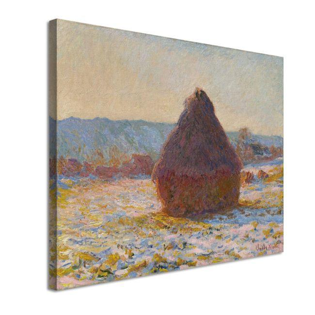 Canvas print Grainstack in the sunlight, Monet C.
