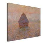 Πίνακας ζωγραφικής Grainstack, sun in the mist, Monet C.
