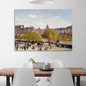 Canvas print Quai du Louvre, Monet C.