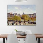 Canvas print Quai du Louvre, Monet C.