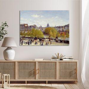 Πίνακας ζωγραφικής Quai du Louvre Monet C. Καμβάς τελαρωμένος Όψη 1 2