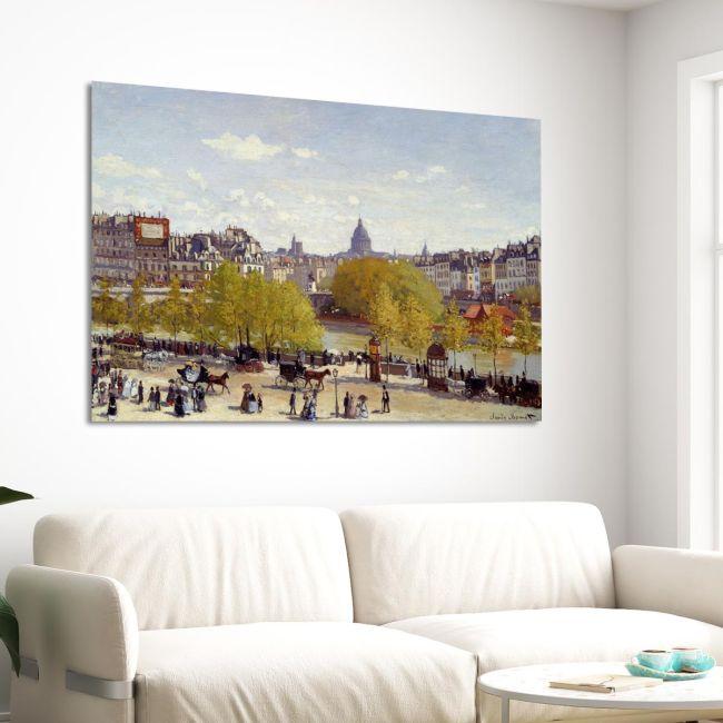 Πίνακας ζωγραφικής Quai du Louvre, Monet C.