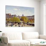 Canvas print Quai du Louvre, Monet C.