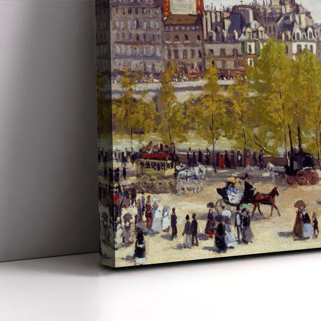 Πίνακας ζωγραφικής Quai du Louvre, Monet C.
