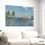 Canvas print Red boats, Monet C.